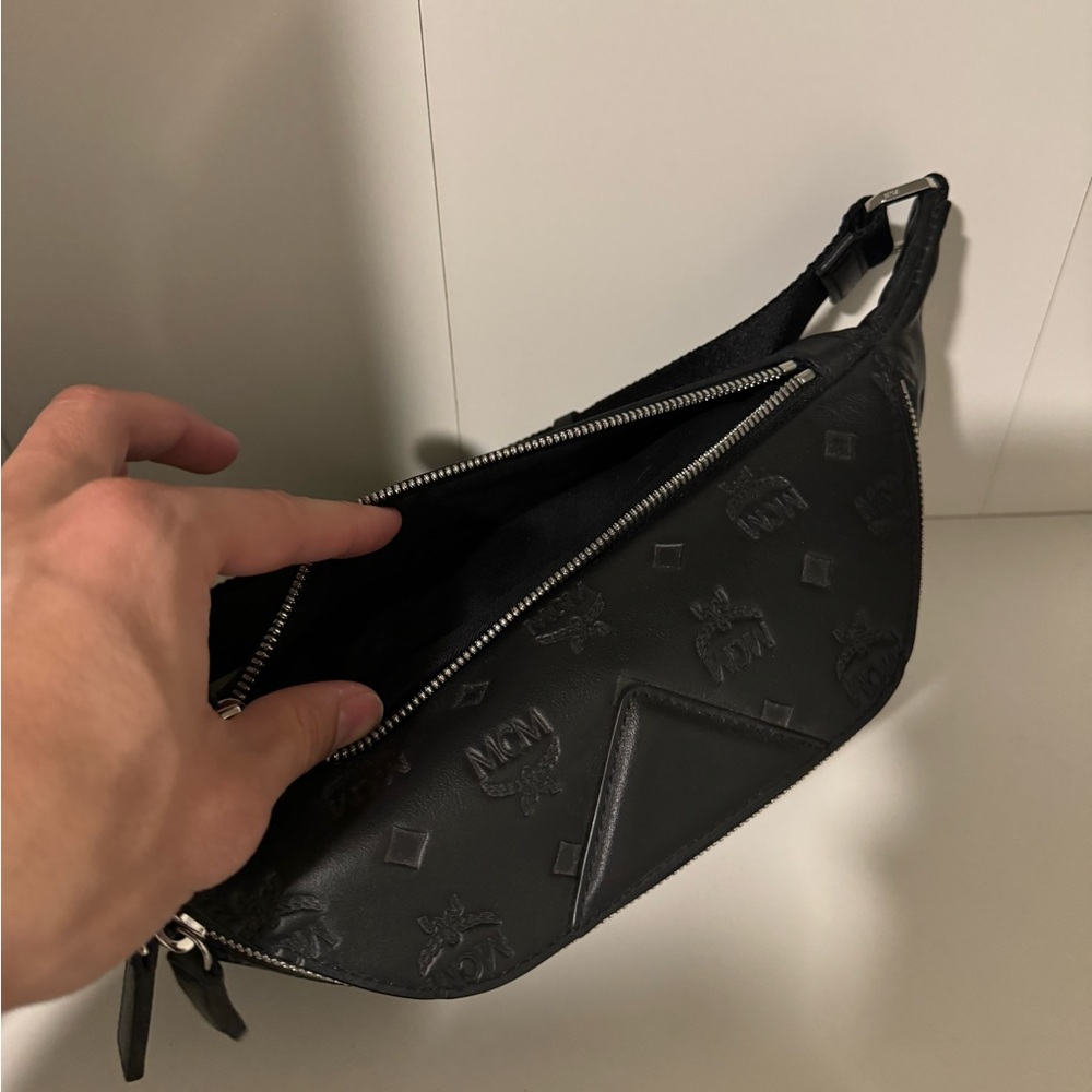 MCM Embossed Leather Belt Bag - Picture 6 of 7